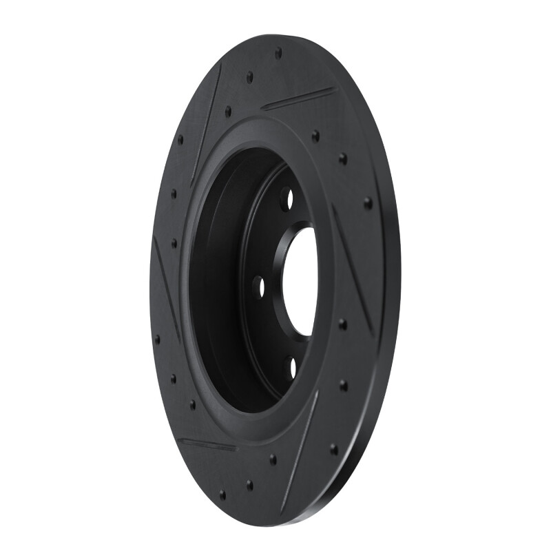 Mercedes-Benz A200 Brake Rotor (1) - Rear Right - R1 Concepts - Drilled & Slotted - Black - `19-`26